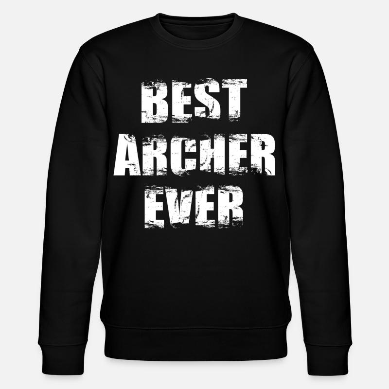 Bester Bogenschütze - Stanley/Stella Unisex Bio-Sweatshirt CHANGER  - Schwarz