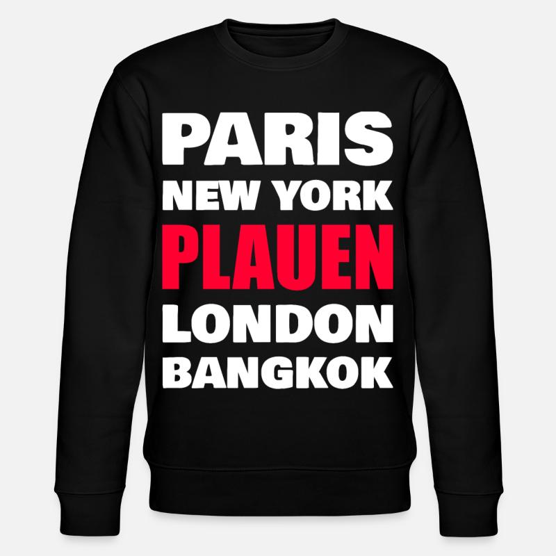 Plauen Stadt - Stanley/Stella Unisex Bio-Sweatshirt CHANGER  - Schwarz