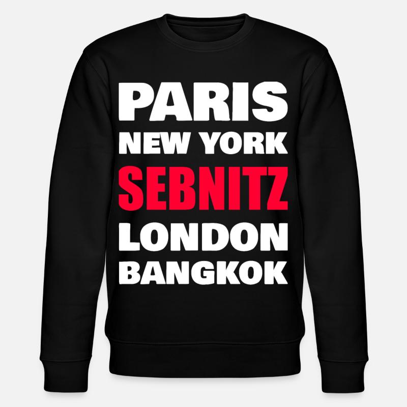 Sebnitz  - Stanley/Stella Unisex Bio-Sweatshirt CHANGER  - Schwarz
