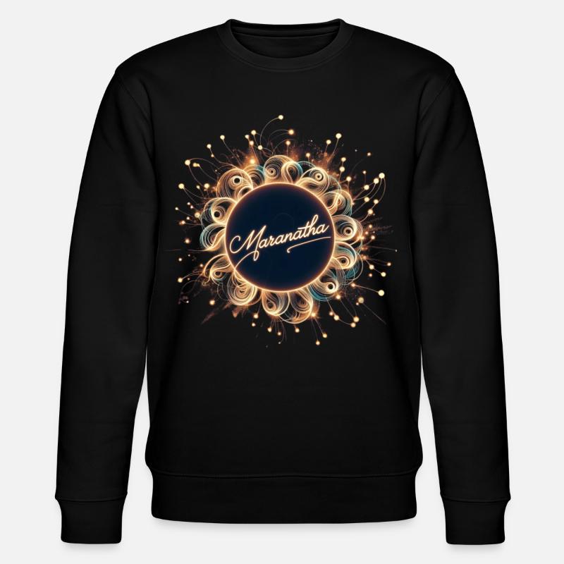 Maranatha Lichtkugel mit Strahlenkranz - Stanley/Stella Unisex Bio-Sweatshirt CHANGER  - Schwarz