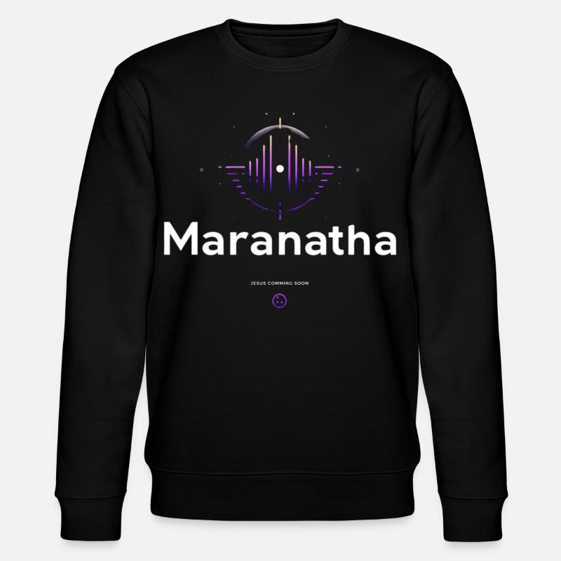 Maranatha Worship Wave - Stanley/Stella CHANGER Unisex Organic Sweatshirt - black