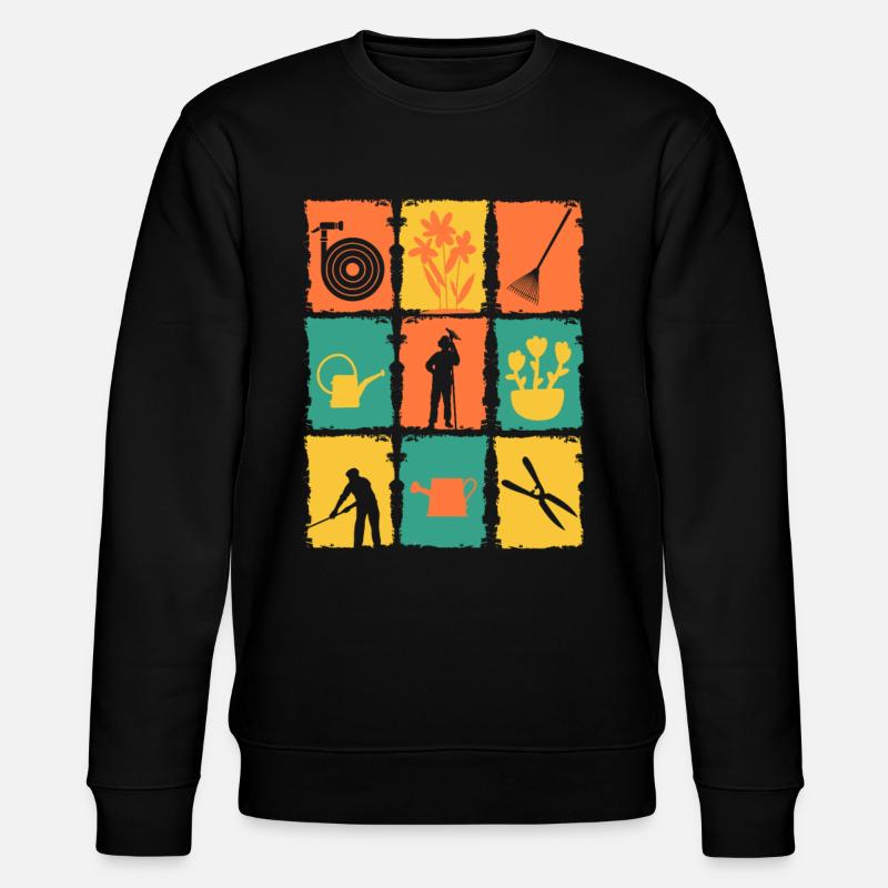 Outil de jardinage de jardinier - Sweat bio CHANGER Stanley/Stella Unisexe - noir