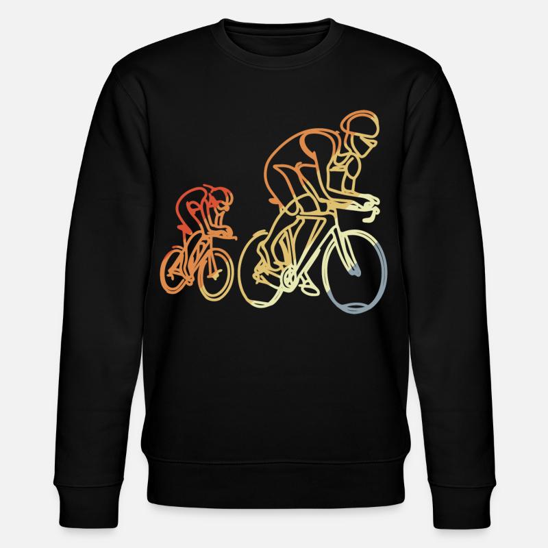 Vélo de route Style rétro - Sweat bio CHANGER Stanley/Stella Unisexe - noir