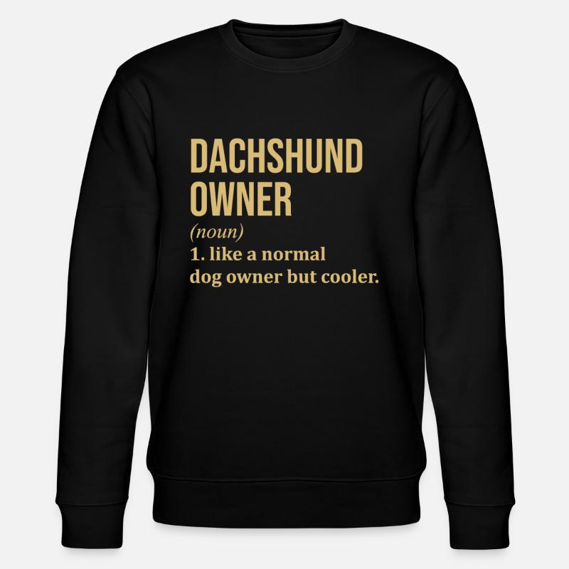 Dackel - Stanley/Stella Unisex Bio-Sweatshirt CHANGER  - Schwarz