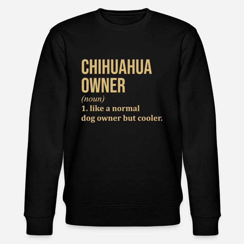Chihuahua - Stanley/Stella Unisex Bio-Sweatshirt CHANGER  - Schwarz