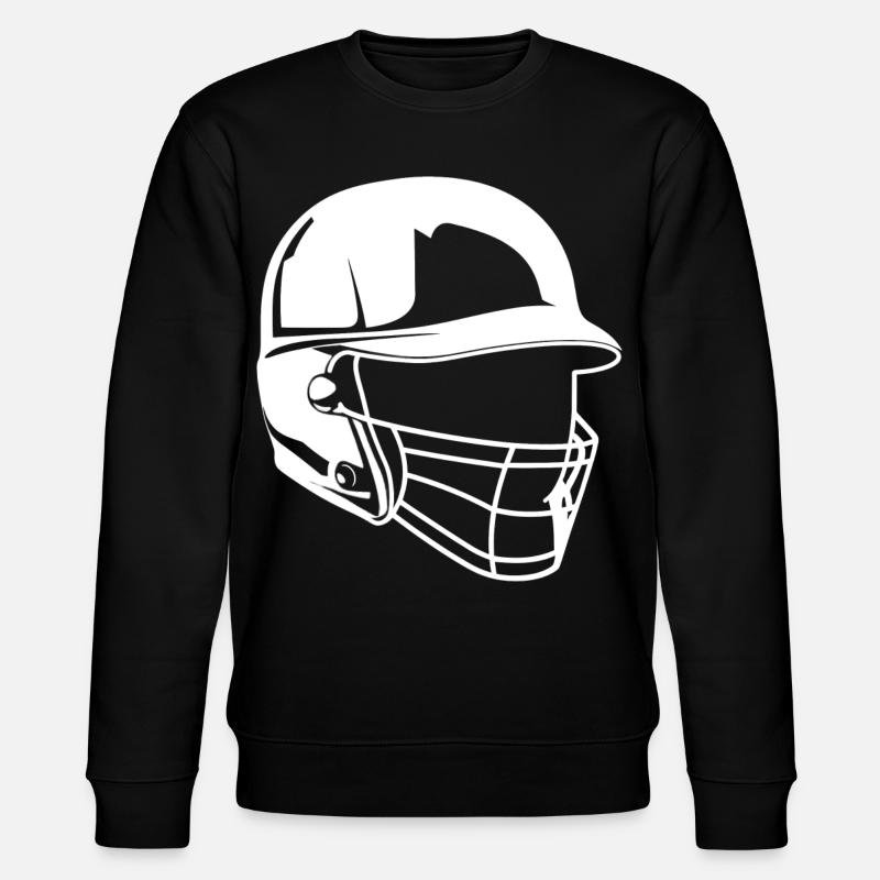 Dessin de casque de baseball - Sweat bio CHANGER Stanley/Stella Unisexe - noir