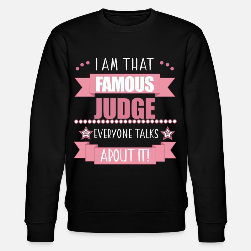 Richterin Beruf Damen Geschenk - Stanley/Stella Unisex Bio-Sweatshirt CHANGER - Schwarz