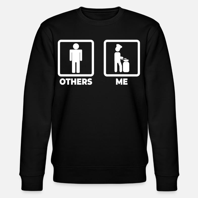 Koch Strichfigur - Stanley/Stella Unisex Bio-Sweatshirt CHANGER  - Schwarz
