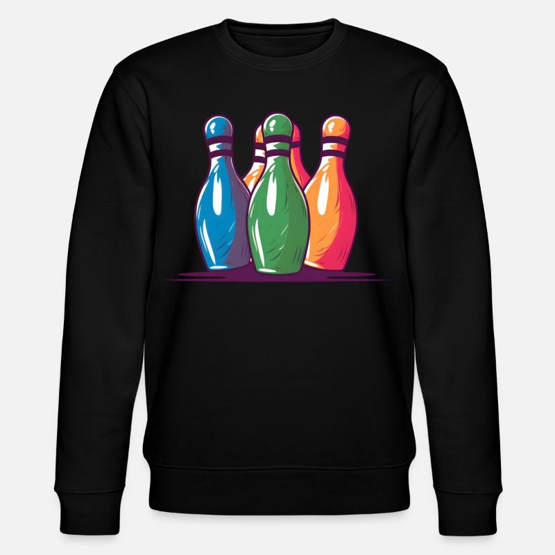 Quilles de bowling style comique - Sweat bio CHANGER Stanley/Stella Unisexe - noir