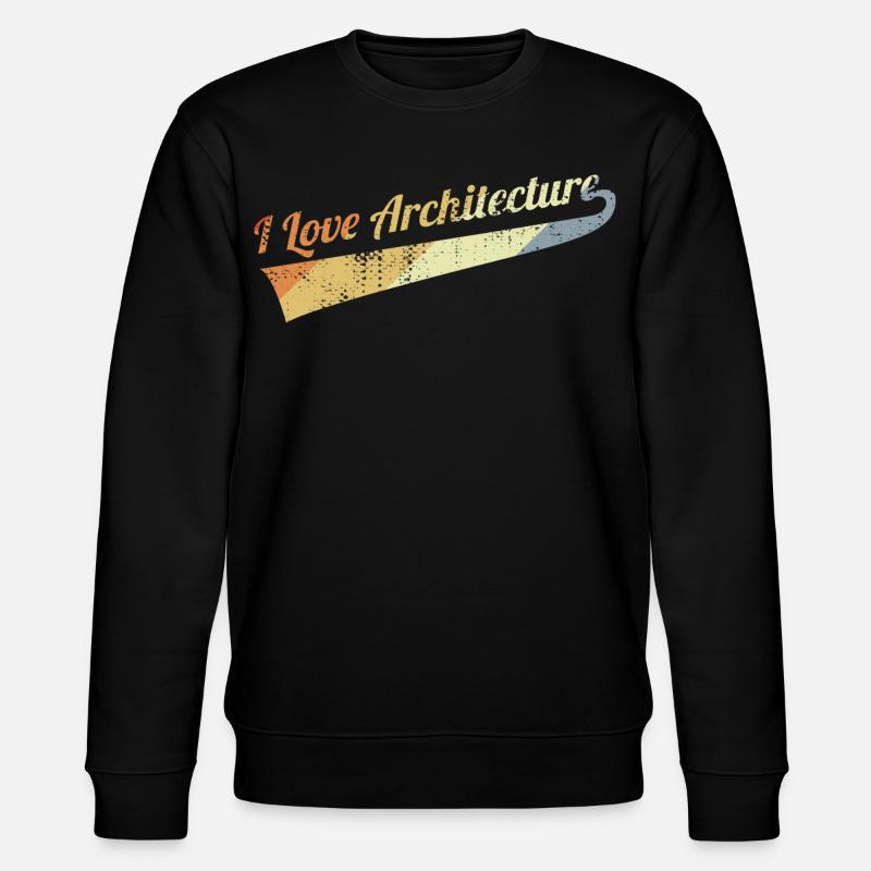 I Love Architecture - Stanley/Stella Unisex Bio-Sweatshirt CHANGER  - Schwarz