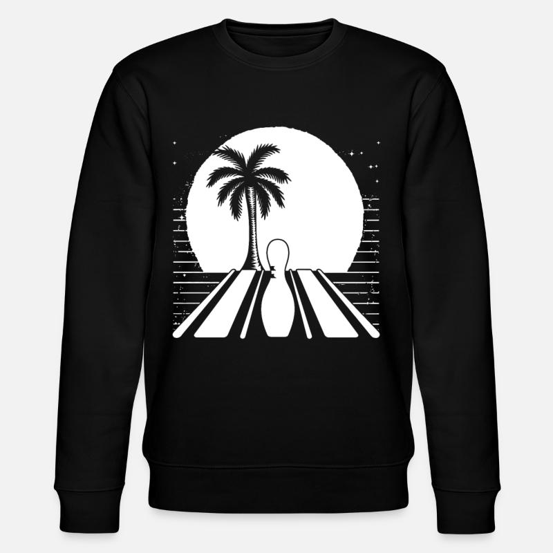 Bowling Graphics - Stanley/Stella CHANGER Unisex Organic Sweatshirt - black