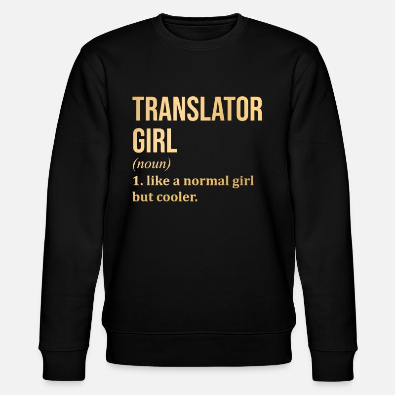 Translator - Sweat bio CHANGER Stanley/Stella Unisexe - noir