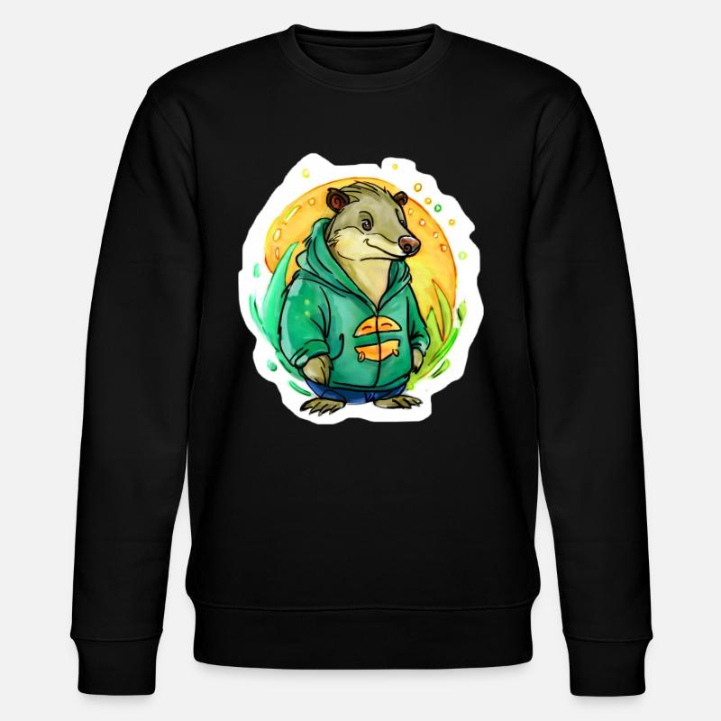 Petit rat d’eau - Sweat bio CHANGER Stanley/Stella Unisexe - noir