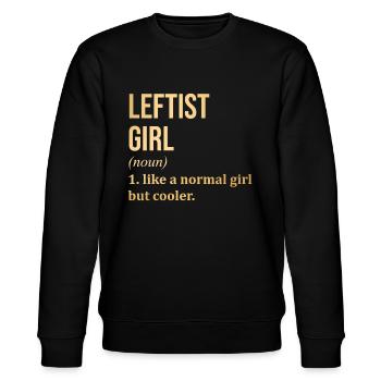 Linker Glauben - Stanley/Stella Unisex Bio-Sweatshirt CHANGER  - Schwarz - Vorne - Nik (191cm) & Marisol (170cm)