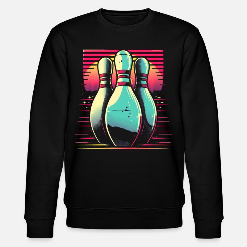 Bowling Synthwave - Sweat bio CHANGER Stanley/Stella Unisexe - noir