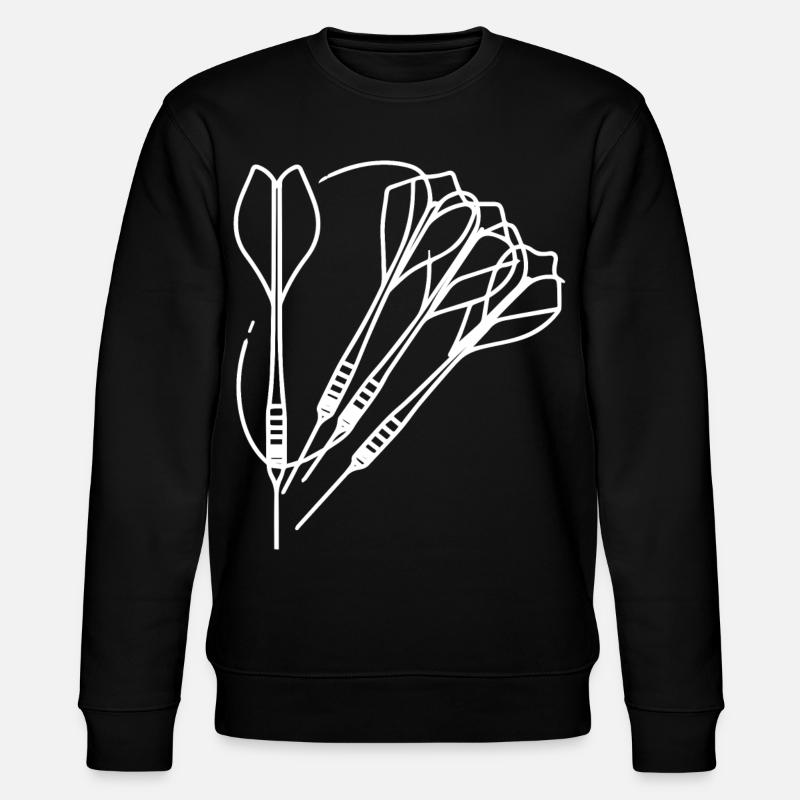 Dartpfeile Zeichnung - Stanley/Stella Unisex Bio-Sweatshirt CHANGER  - Schwarz