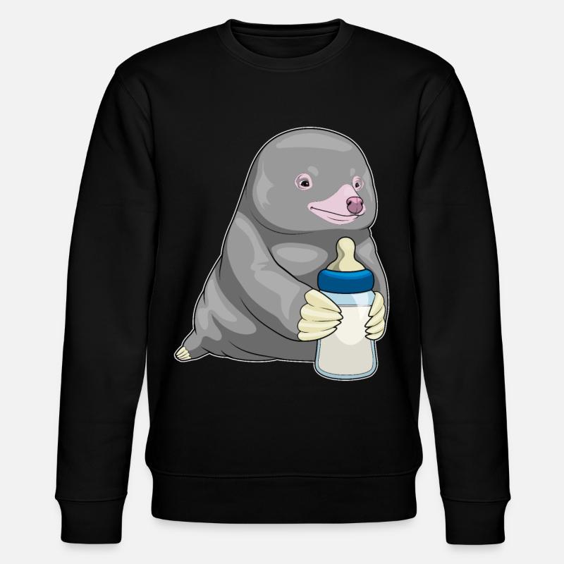 Mole Lait de biberon - Sweat bio CHANGER Stanley/Stella Unisexe - noir