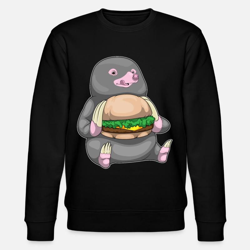 Mole Cheeseburger - Stanley/Stella CHANGER Unisex Organic Sweatshirt - black