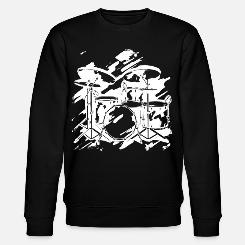 Schlagzeug - Stanley/Stella Unisex Bio-Sweatshirt CHANGER - Schwarz
