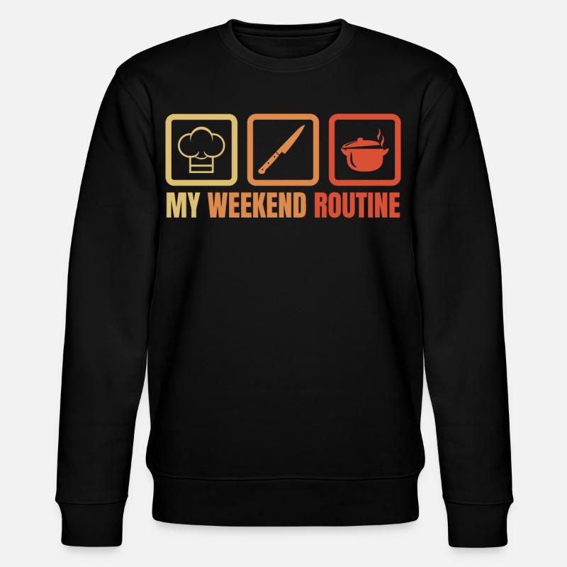 Cuisine du week-end - Sweat bio CHANGER Stanley/Stella Unisexe - noir