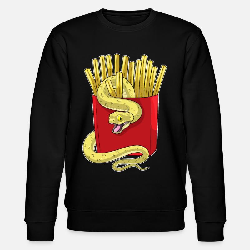 Frites serpent - Sweat bio CHANGER Stanley/Stella Unisexe - noir