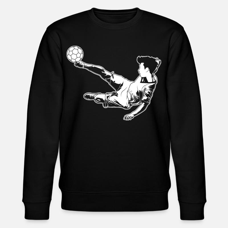 Fußballer Junge - Stanley/Stella Unisex Bio-Sweatshirt CHANGER  - Schwarz