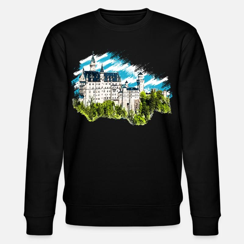 Château de Neuschwanstein - Sweat bio CHANGER Stanley/Stella Unisexe - noir