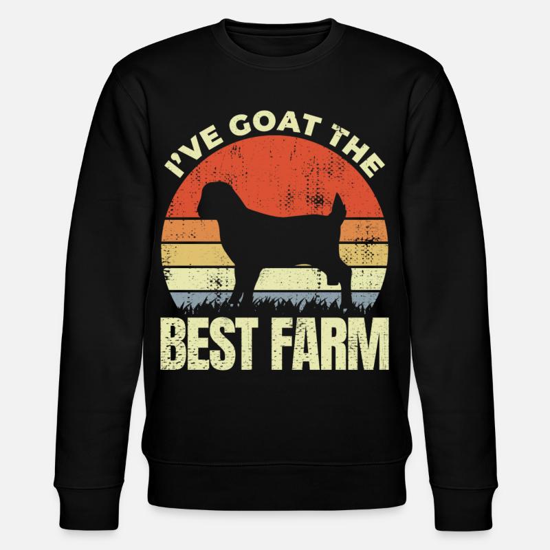 Bauernspruch - Stanley/Stella Unisex Bio-Sweatshirt CHANGER  - Schwarz