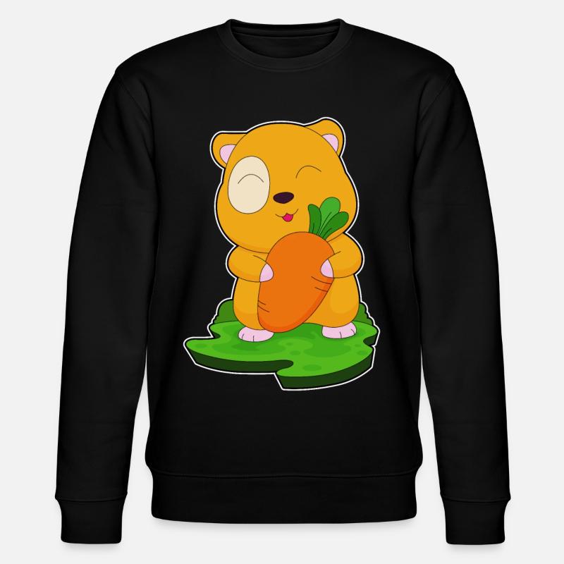 Hamster Carotte - Sweat bio CHANGER Stanley/Stella Unisexe - noir