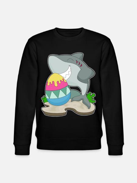 Oeuf de Pâques requin - Sweat bio CHANGER Stanley/Stella Unisexe - noir