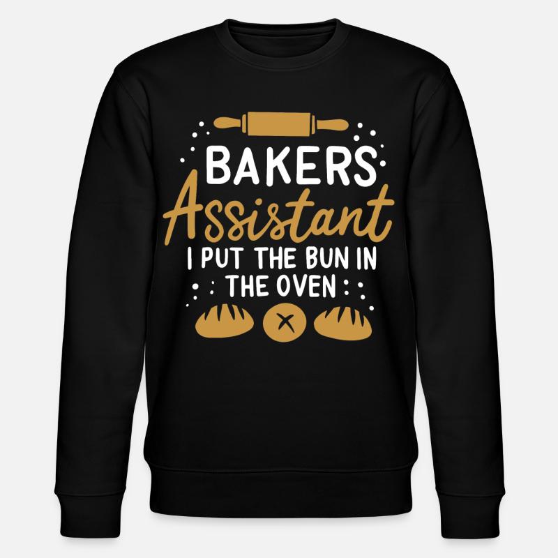 Bäckergehilfe - Stanley/Stella Unisex Bio-Sweatshirt CHANGER  - Schwarz