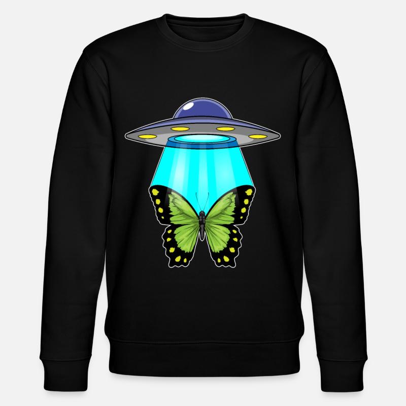 Papillon, Vaisseau Spatial, Espace - Sweat bio CHANGER Stanley/Stella Unisexe - noir