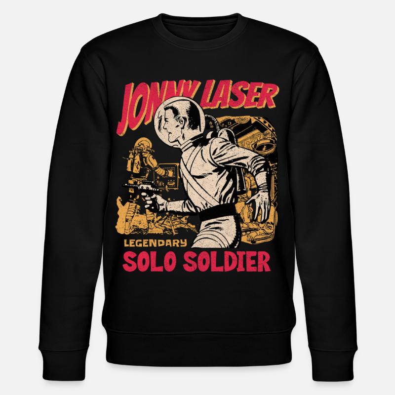 Jonny Laser Soldat Solo - Sweat bio CHANGER Stanley/Stella Unisexe - noir