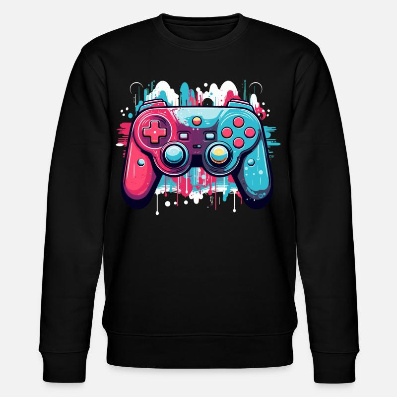 Game Controller - Stanley/Stella Unisex Bio-Sweatshirt CHANGER  - Schwarz
