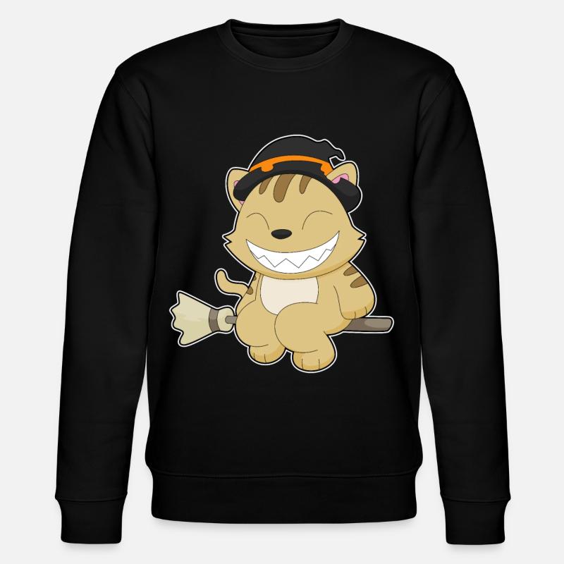 Chat Halloween Sorcière - Sweat bio CHANGER Stanley/Stella Unisexe - noir