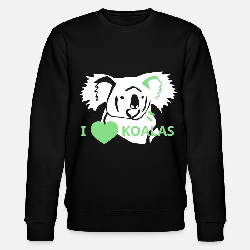 LoveKoalas - Stanley/Stella Unisex Bio-Sweatshirt CHANGER  - Schwarz