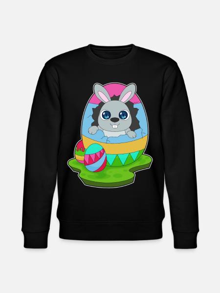 Bunny Easter Easter Egg - Stanley/Stella CHANGER Unisex Organic Sweatshirt - black