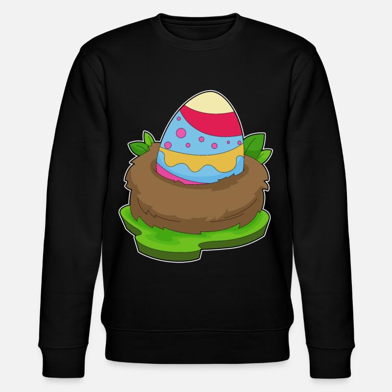 Ostern Osterei - Stanley/Stella Unisex Bio-Sweatshirt CHANGER - Schwarz