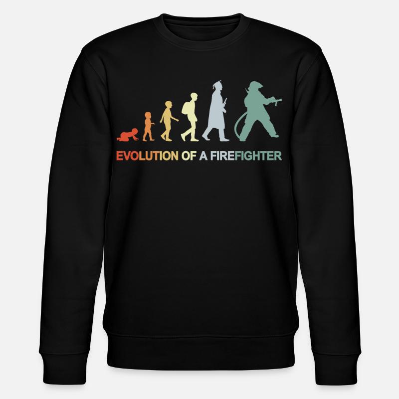 Firefighter Evolution - Stanley/Stella CHANGER Unisex Organic Sweatshirt - black