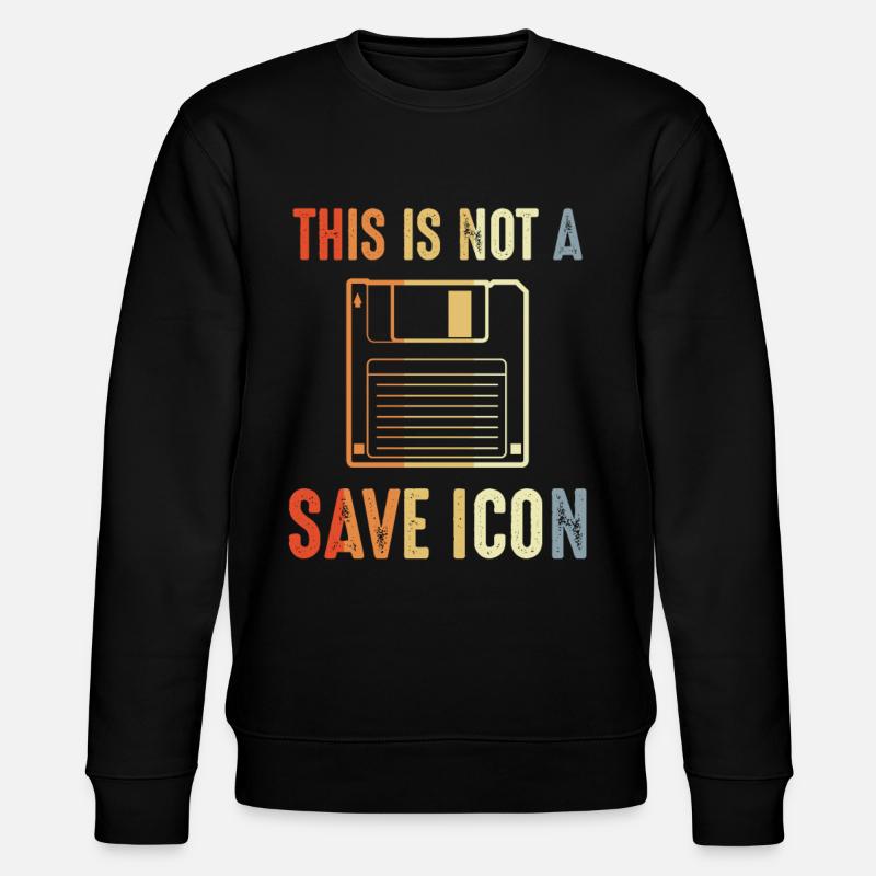 Das ist kein Speichern Icon - Stanley/Stella Unisex Bio-Sweatshirt CHANGER  - Schwarz