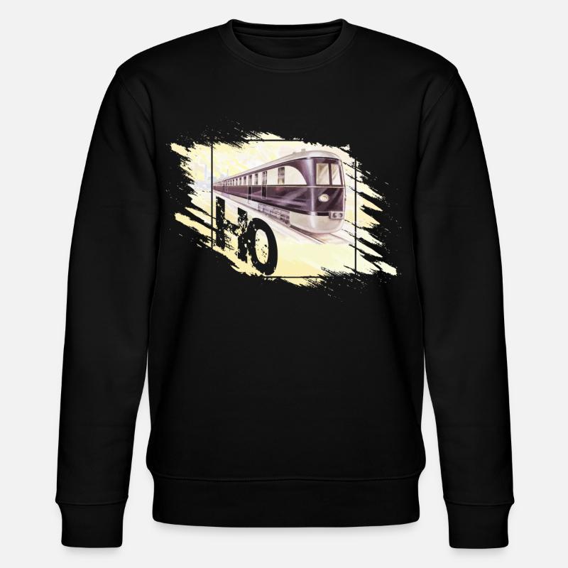 Modellbahn Spur H0 Design - Stanley/Stella Unisex Bio-Sweatshirt CHANGER  - Schwarz