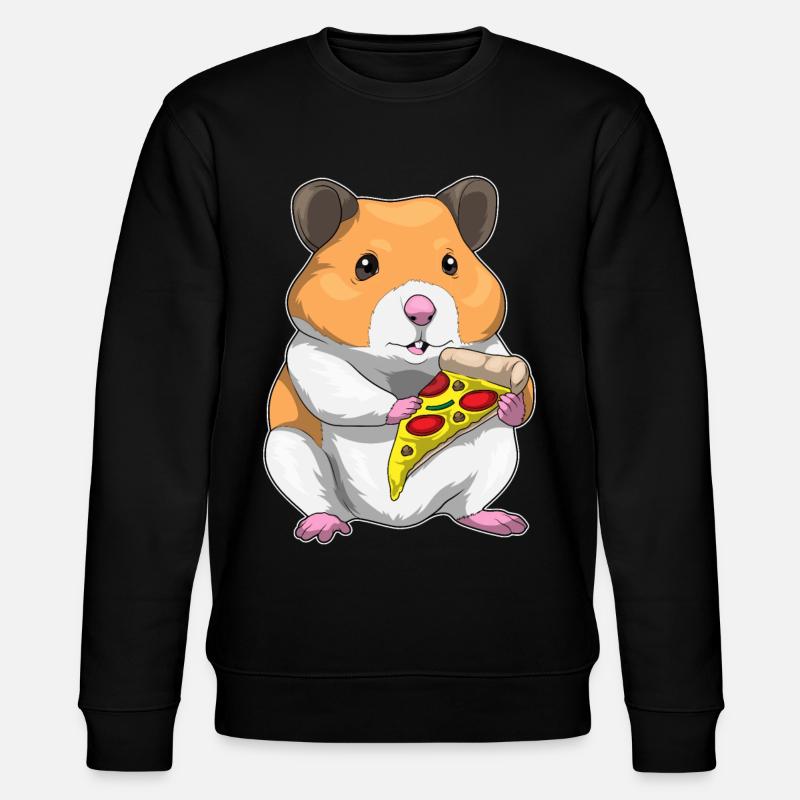 Hamster Pizza - Sweat bio CHANGER Stanley/Stella Unisexe - noir