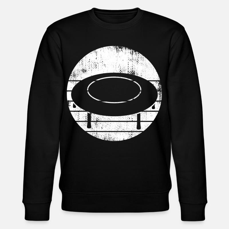 Trampolin Skizze - Stanley/Stella Unisex Bio-Sweatshirt CHANGER  - Schwarz