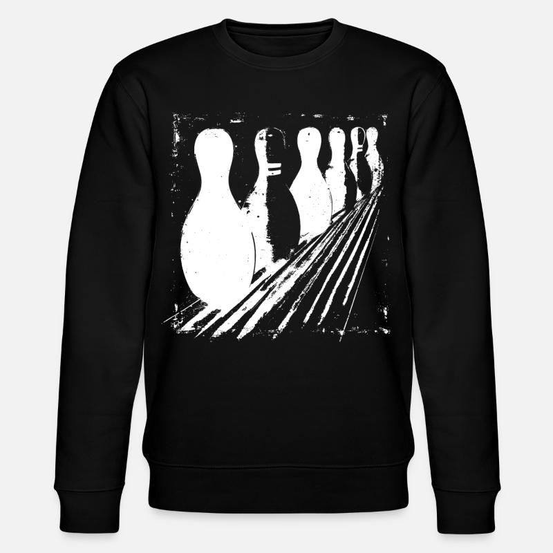 Bowling Pins - Stanley/Stella Unisex Bio-Sweatshirt CHANGER  - Schwarz