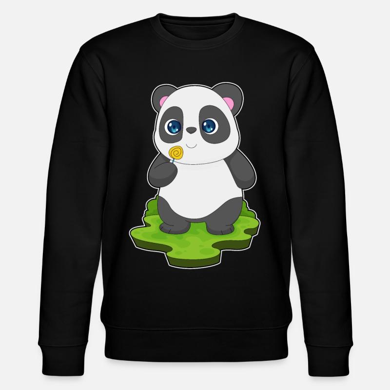 Sucette panda - Sweat bio CHANGER Stanley/Stella Unisexe - noir