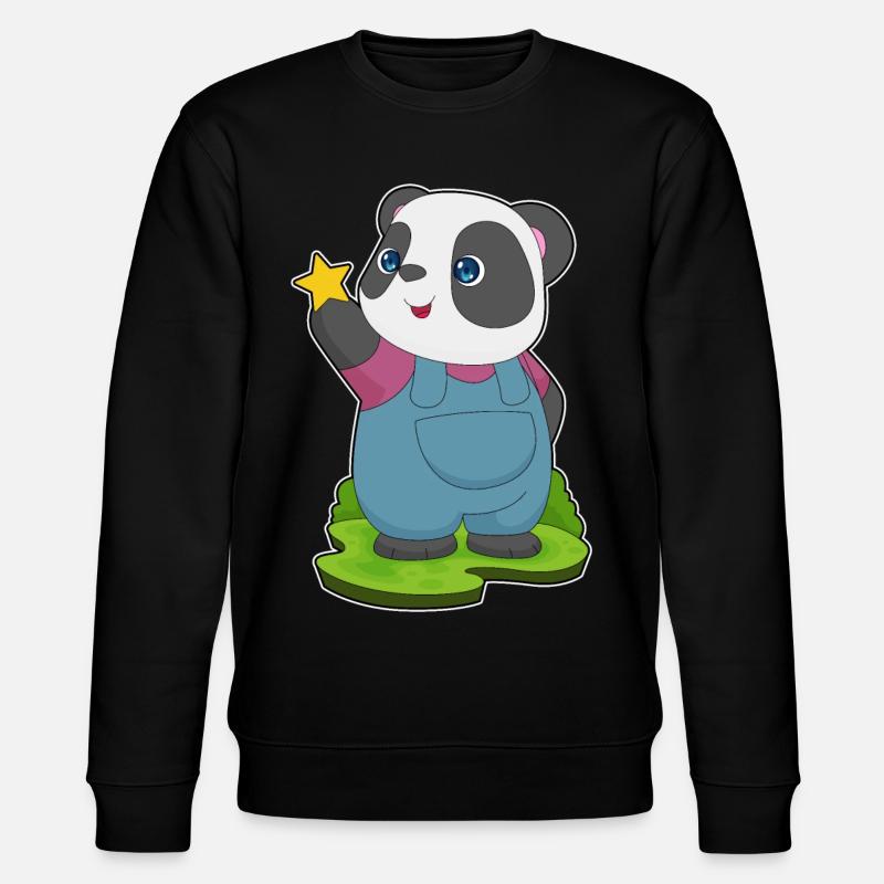 Étoile Panda - Sweat bio CHANGER Stanley/Stella Unisexe - noir
