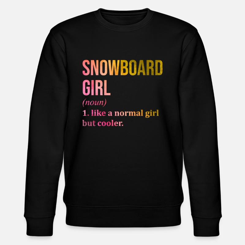 Snowboarden - Stanley/Stella Unisex Bio-Sweatshirt CHANGER  - Schwarz