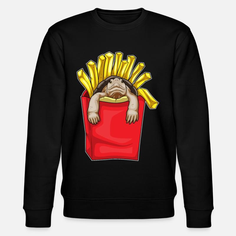 Frites de tortue - Sweat bio CHANGER Stanley/Stella Unisexe - noir