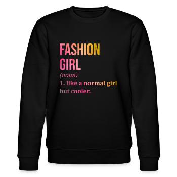 Mode - Stanley/Stella Unisex Bio-Sweatshirt CHANGER  - Schwarz - Vorne - Nik (191cm) & Marisol (170cm)