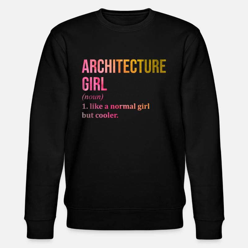 Architektur - Stanley/Stella Unisex Bio-Sweatshirt CHANGER  - Schwarz